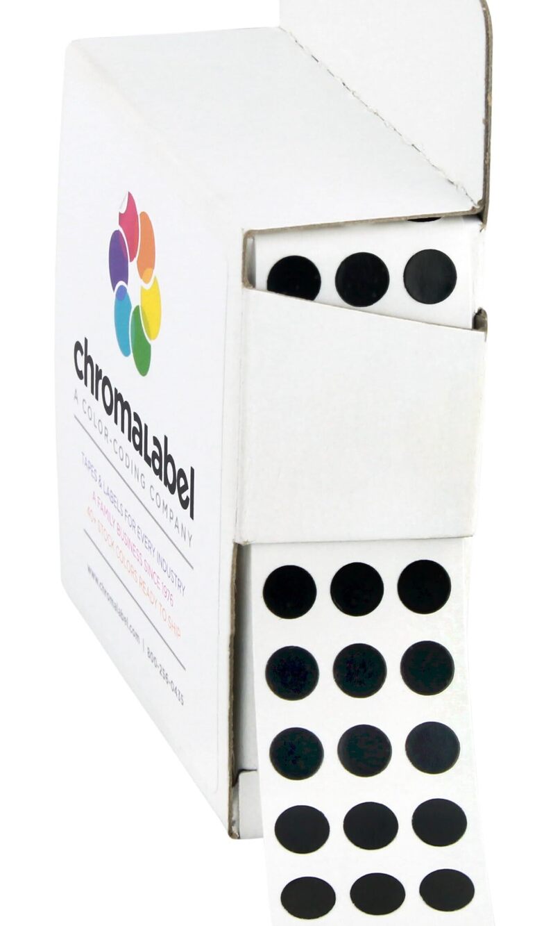 2567 1/4 Inch Circle Sticker Labels, Easy to Write on Colored Dot Stickers